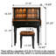 Bureau et coiffeuse en bois massif de style américain de 27,56 po