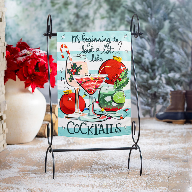 Drapeau de Noël appliques cocktail maison