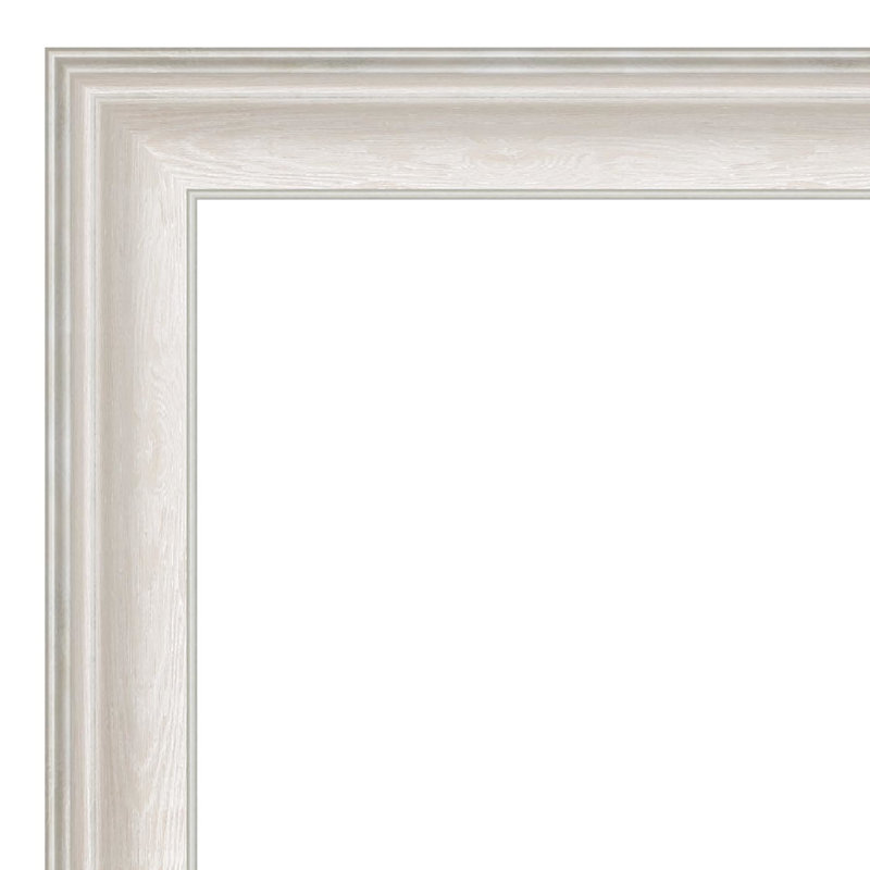 Reshard Wall Mirror, White Wash Silver, 28" x 40"