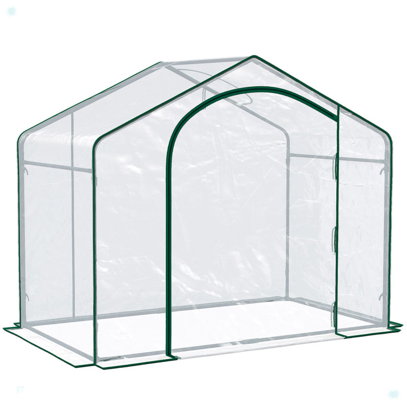 Outsunny Portable Walk-In Greenhouse For Flowers, Vegetables