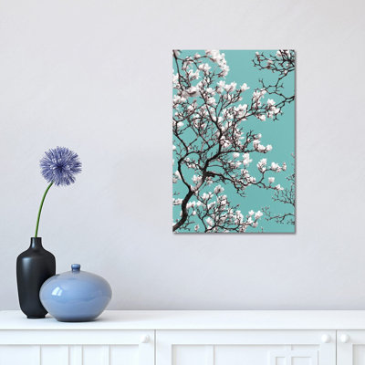 Magnolia Blossom on Sky 1 Piece Wrapped Canvas Wall Art