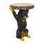 Tables de bout compactes Mgo, statue de chien d'aspect bois rustique pour patio