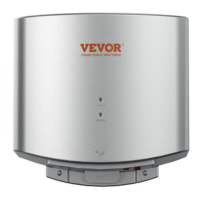 Séchoir à main commercial très résistant, souffleur à vent chaud automatique en ABS à haute vitesse de 1400 W, éponge de filtre intégrée de 120 V et installation à faible bruit et sans effort, conforme à l'industrie