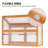 35.4" W x 14.6" D 2-Tier Wooden Cold Frame Garden Greenhouse-78635594