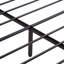 Grand cadre de lit plateforme en métal avec planches de tête et de pied en bois, point de charge, 2 rangements de tiroirs, lumières à DEL, aucun sommier requis, limite de poids de 600 lb, assemblage personnalisé facile à installer, compartiments,