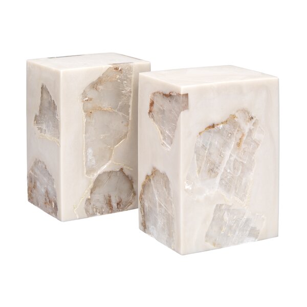 Jamie Young Company Slab Modern & Contemporary Stone Bookends | Wayfair