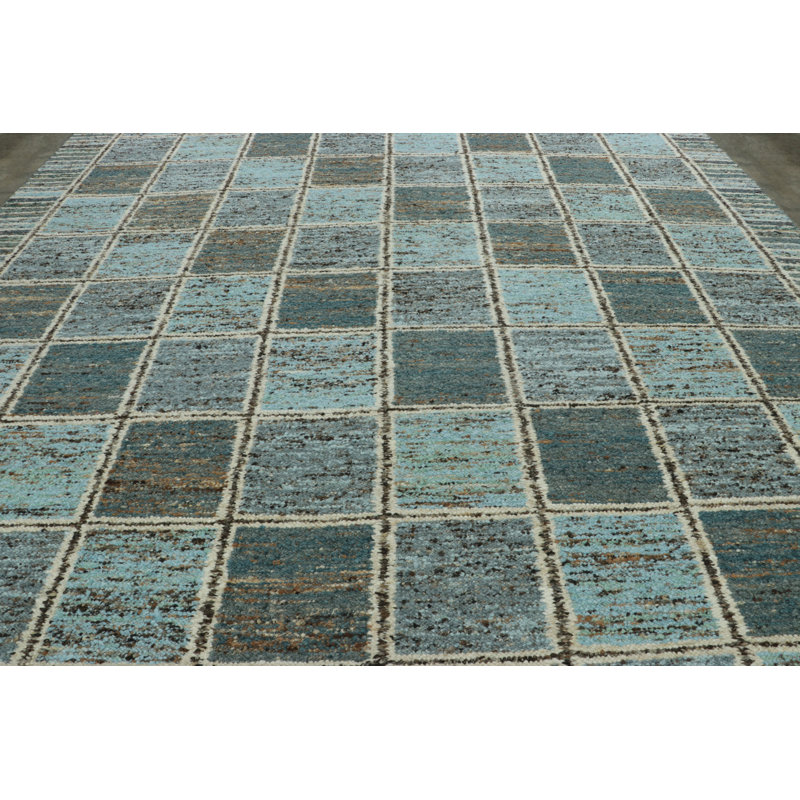 Scandinavian Hand Woven Wool Area Rug