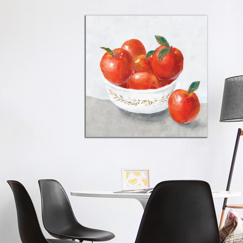 Apples by Isabelle Z - Print on Canvas, Wrapped Canvas, 45.72 cm H x 45.72 cm W x 3.175 cm D