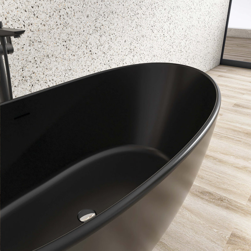 Artificial Stone Solid Surface Freestanding Bathroom Bathtub