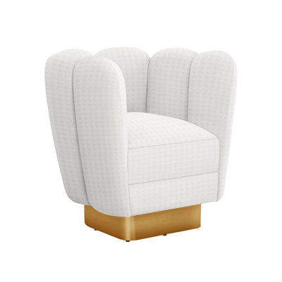 Gallery Upholstered Swivel Barrel Chair
