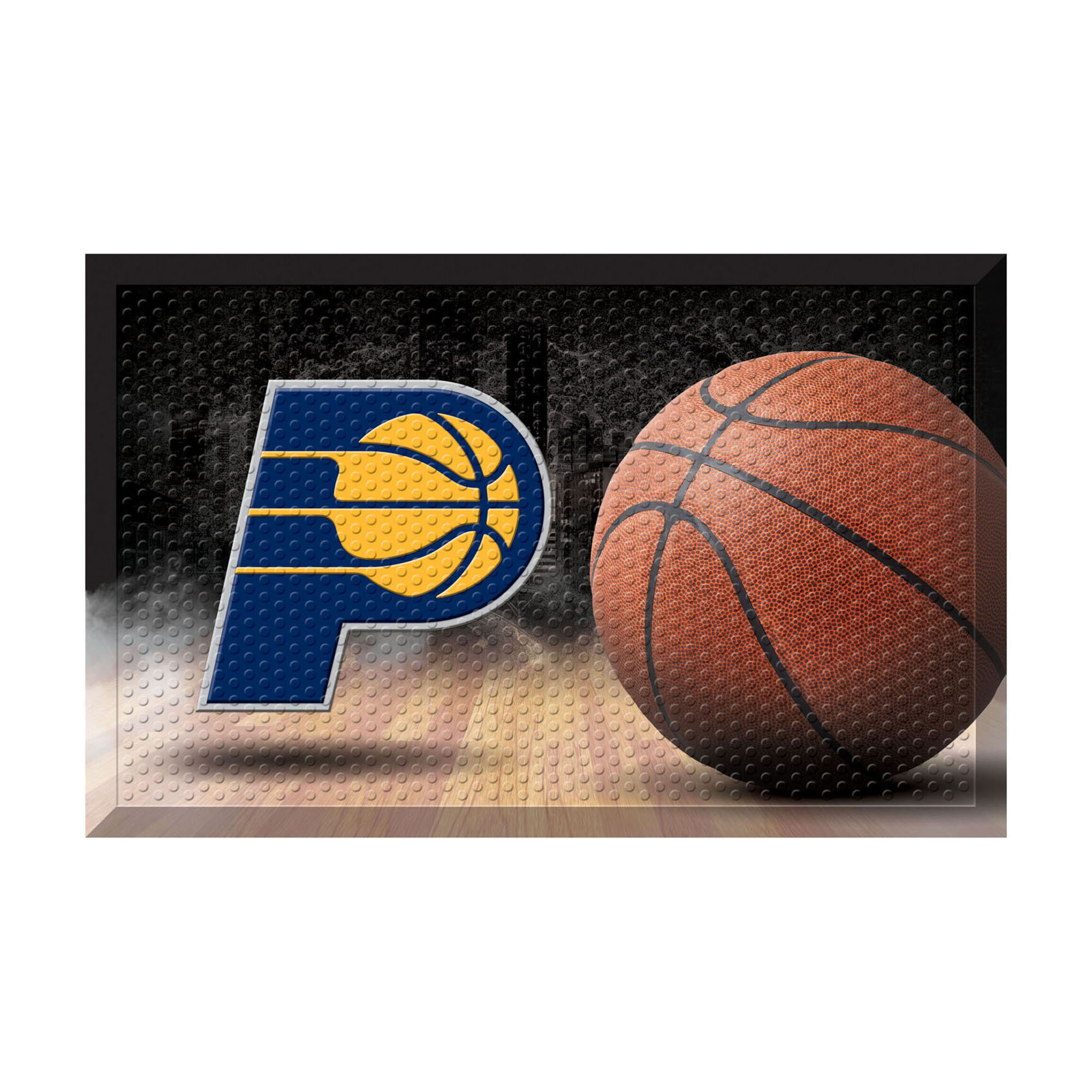 FANMATS NBA Indiana Pacers Ball 30 in. x 19 in. Non-Slip Outdoor Door ...