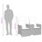 Vidaxl Reclining Garden Sofa Brown-116119958-116119959