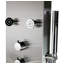 Panneau de douche moderne à double fonction en acier inoxydable