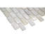 Carreau de mosaïque murale en nacre de coquillage 11,25 po x 12,25 po Pacif White (0,95 pieds carrés / feuille)