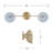 Pedretti Bronze 2-Light Indoor Sconce