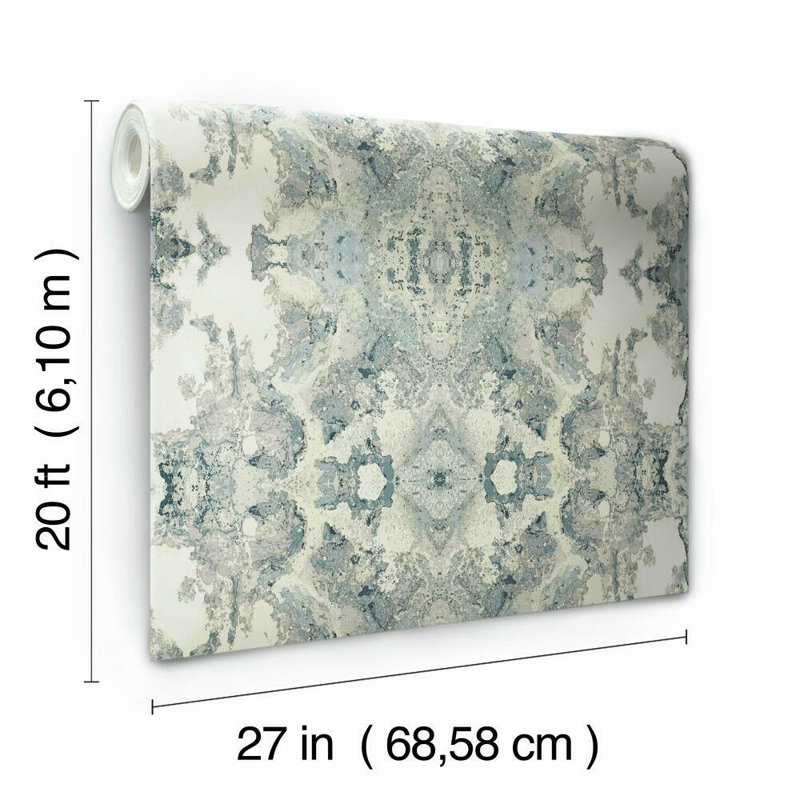 Peel & Stick Wallpaper Roll, Light Blue