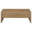 Ensemble de 2 tables basses et tables d'appoint de style ferme moderne avec plateau relevable, fini mangue-1976330618