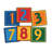 Simple Numbers Individual Squares Seating Tufted Multi Colour Area Rug