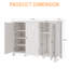 35" Shoe Cabinet with Doors 4-Tier Entryway Shoe Storage-2043762891