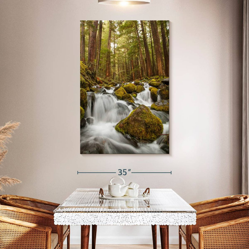 Alvord Forest Stream Boulder, 51" H x 34" W