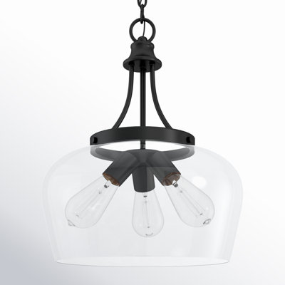 Breena 3-Light Dimmable Dome Pendant