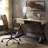 Danton Gold Aluminum Rectangular Writing Desk