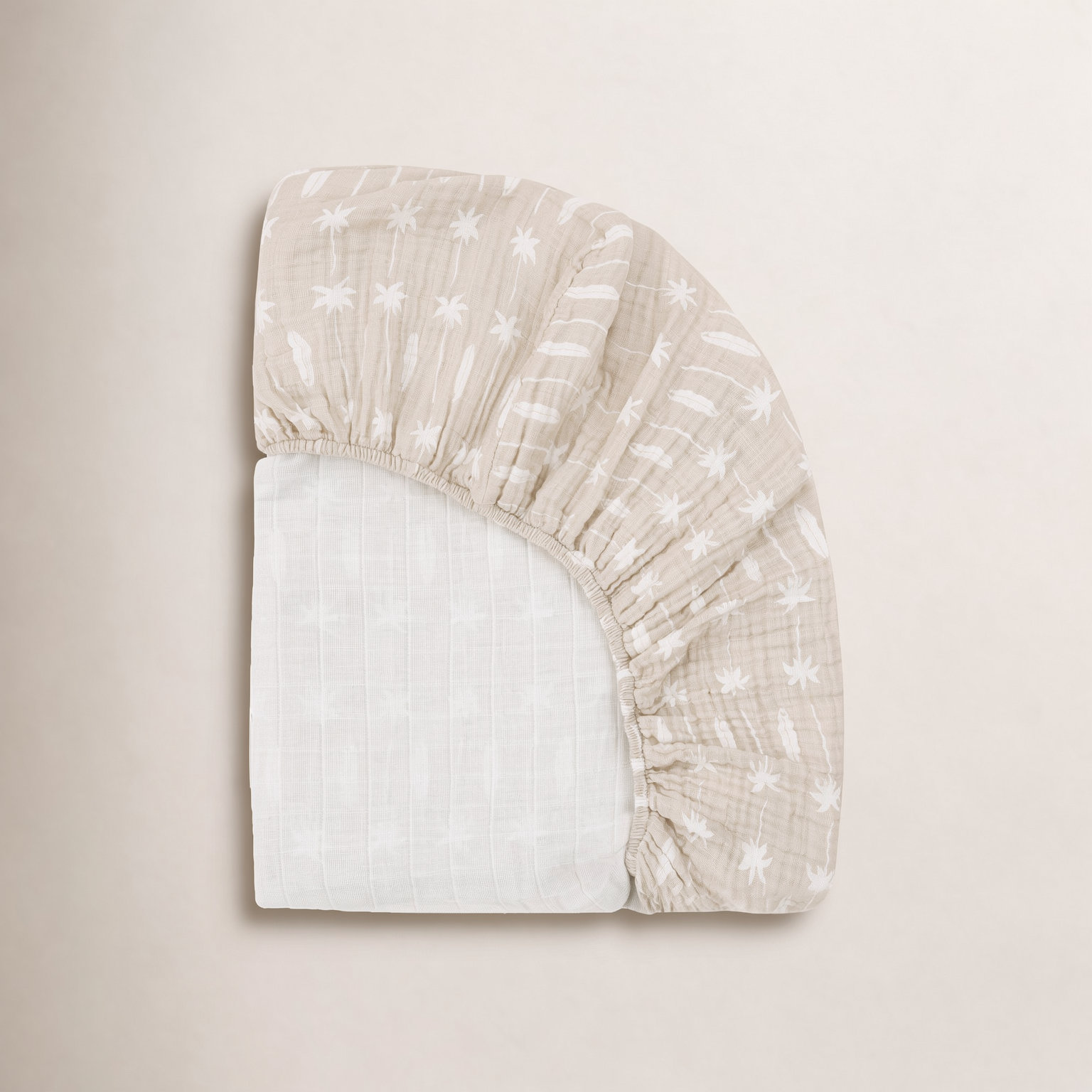 Beach Bum Muslin Crib Sheet