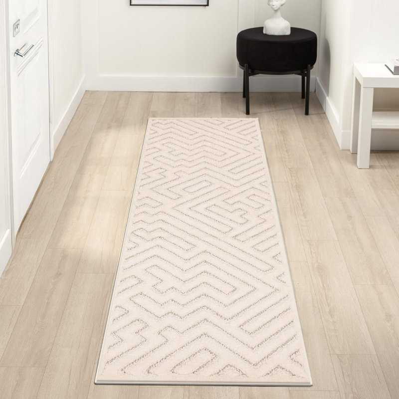 Geometric Shapes Area Rug, Runner 2' x 8'