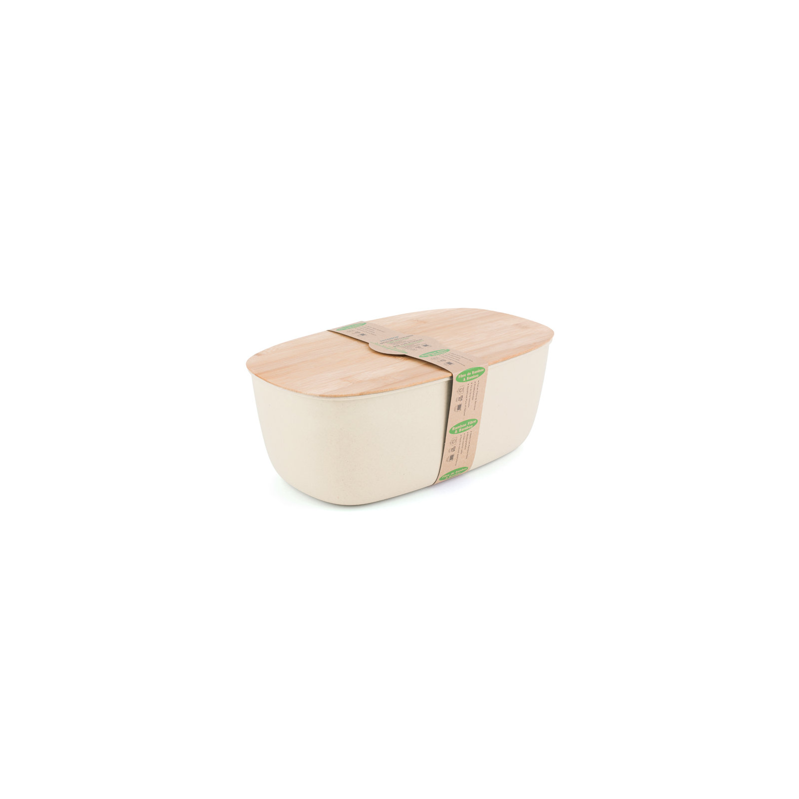 Harlan Wood Food Storage Container Set, White
