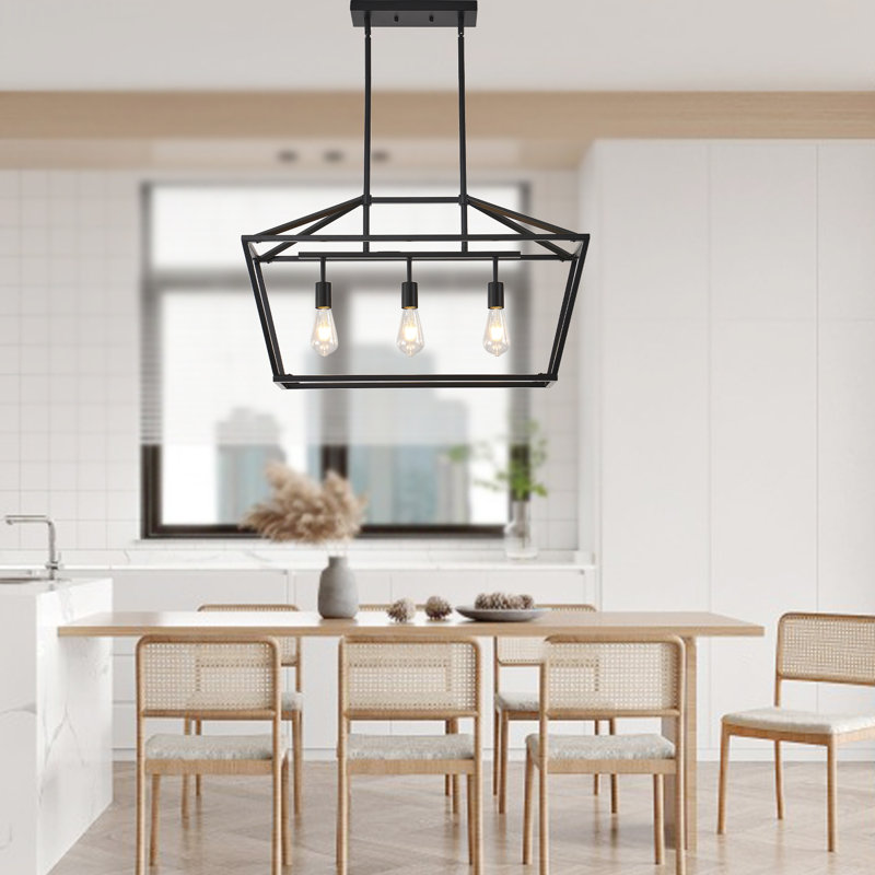 Luminaire suspendu linéaire 3 lumières Allyn