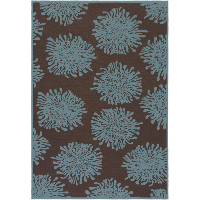 Floral Indoor Rug, Rectangle 8'8" x 12'