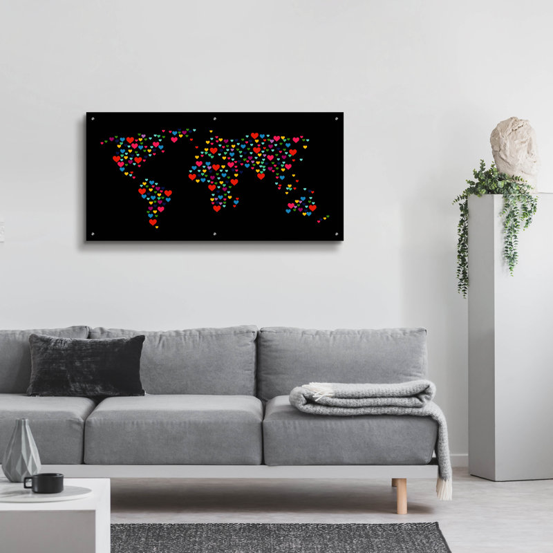 «Heart Map» par Mark Ashkenazi, H 24 po x l 48 po