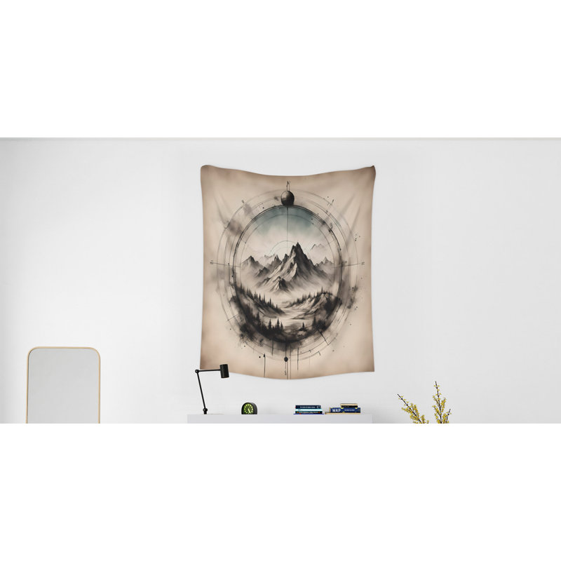 Tapisserie murale, H 60 po x l 51 po x P 0,5 po