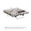 Table basse carrée en pierre frittée de luxe avec pieds en acier inoxydable de 39,37 po Briamarie-669444135