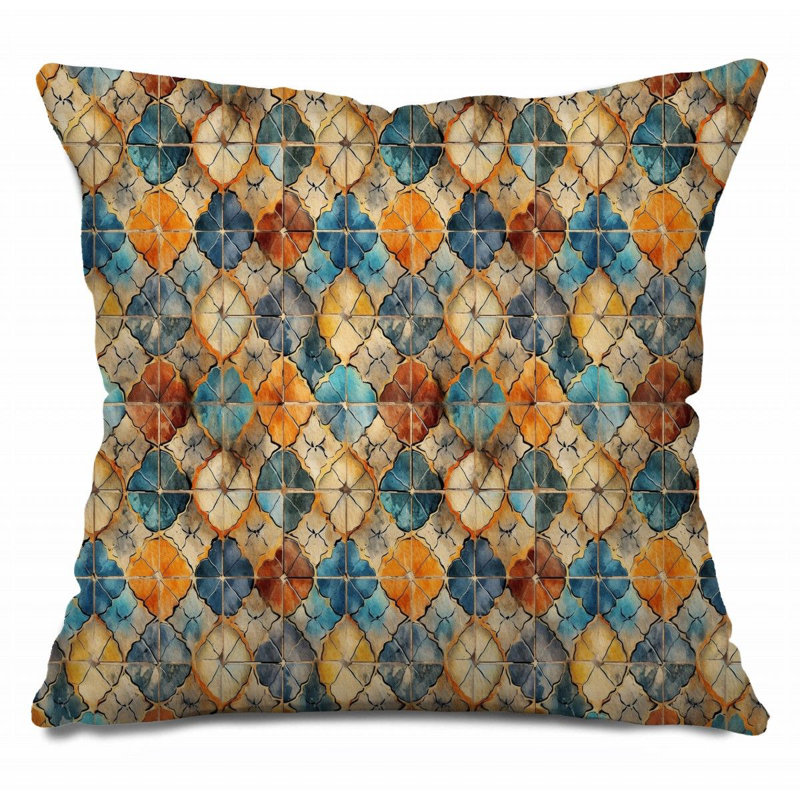 Dolphin Marine Life Throw Pillow, 18"H x 18"W