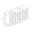84 Meuble-lavabo double avec comptoir 84-96892805