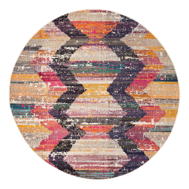Washable Indoor Rug, Round 7'