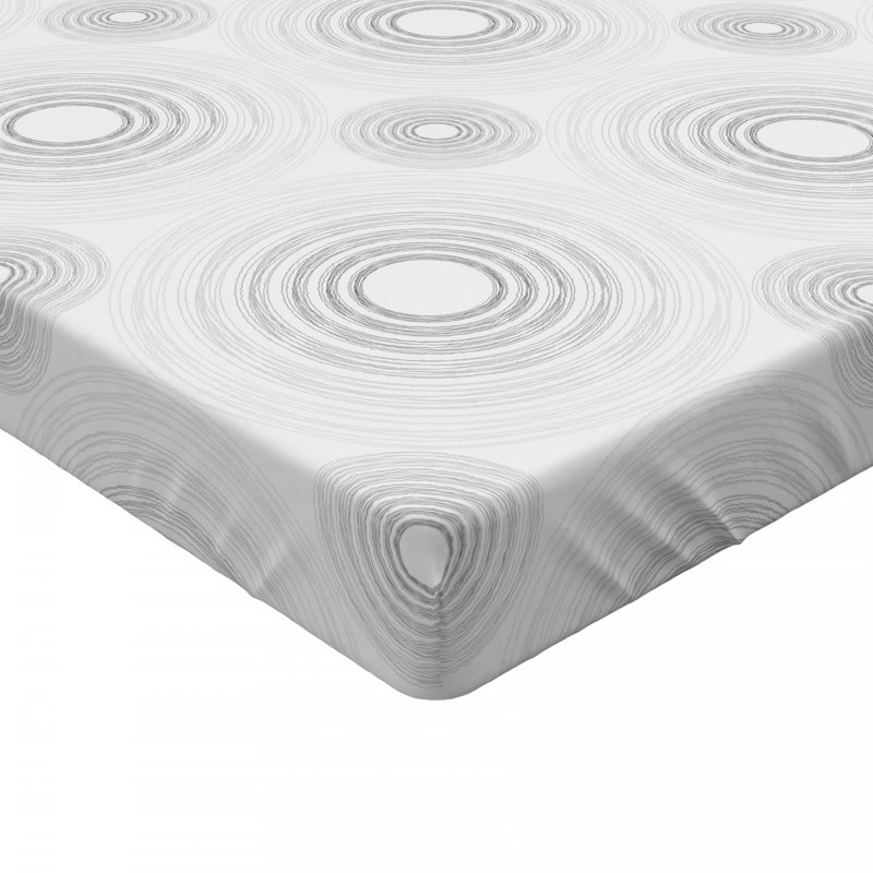 Microfiber Geometric Fitted Sheet, Twin Fitted Sheet