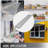 Concession Shelf 70.8L x 11.4W Inch with Stainless Steel Frame and Surface Board for Food Trailer Serving Window