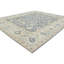 Tapis oriental gris à motif floral gris Oushak Peshawar 8 pi 4 po x 9 pi 6 po