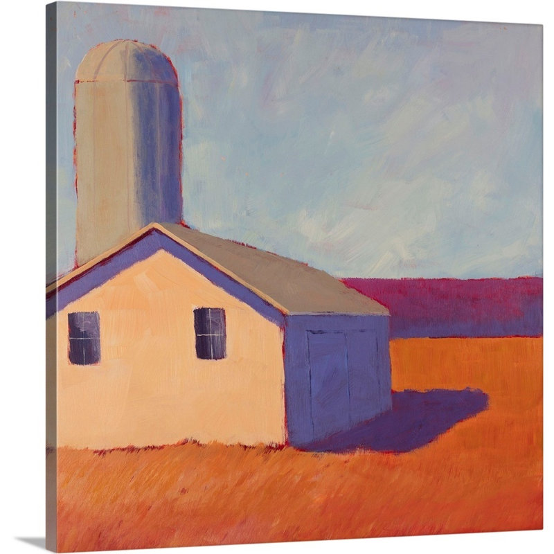 Structure Bucolique VI par Carol Young - reproduction de photo, H 16 po x l 16 po x P 1,25 po, Toile tendue