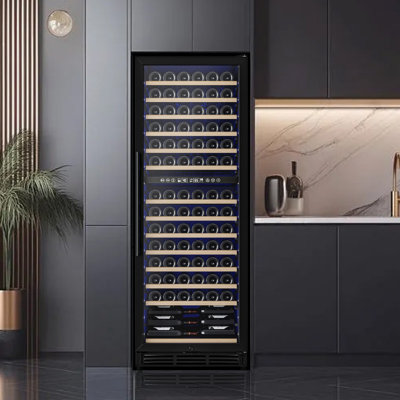 Euhomy 23.5" 160 Bottles Dual Zone Built-In/Freestanding Wine And Beverage Refrigerator