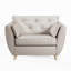 Marylin Upholstered Full Grain Leather Armchair-1367360251-1369066683
