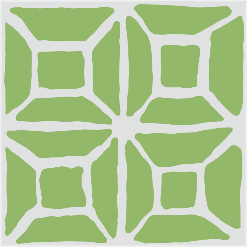 Durrell by Trina Turk 8" x 8" Cement Wall & Floor Tile, Kiwi