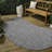Ollin Modern Rustic Organic Curve Gray Indoor/Outdoor Rug-2005075743