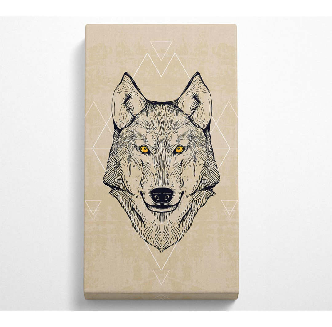 Shoop Wolf Head - Kunstdrucke auf Segeltuch