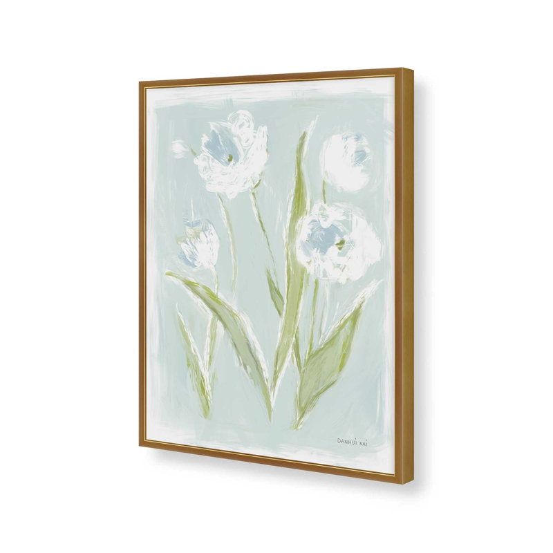 «Mystic Summer IV» par Danhui Nai, reproduction d'art, 36 W x 48 H, Gold, Framed Print