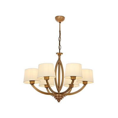Demps 6 - Light Shaded LED Chandelier