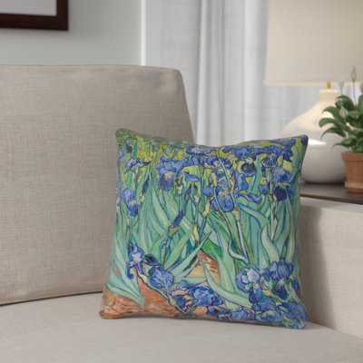 Housse de coussin carrée irises Morley