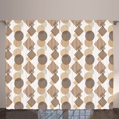 Semi Sheer Curtain Pair